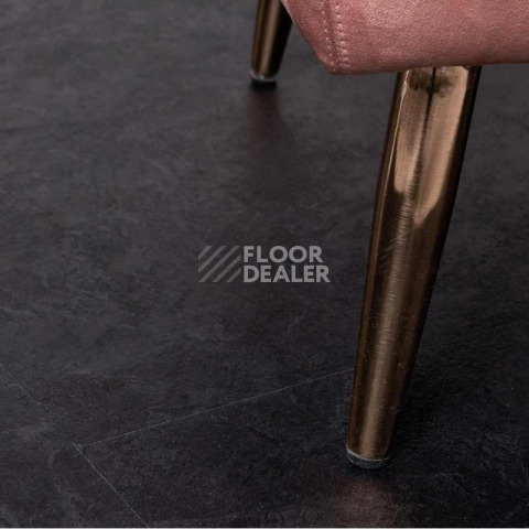 Vinilam Ceramo Stone 2,5 мм 61607 Сланцевый Чёрный фото 5 | FLOORDEALER